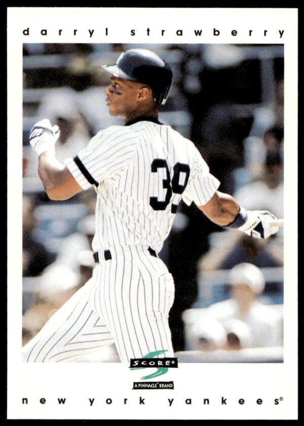 1997 Pinnacle Score Darryl Strawberry #4 (Front)