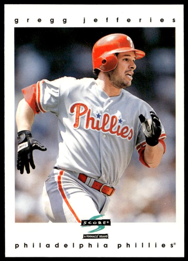 1997 Pinnacle Score Gregg Jefferies #10 (Front)