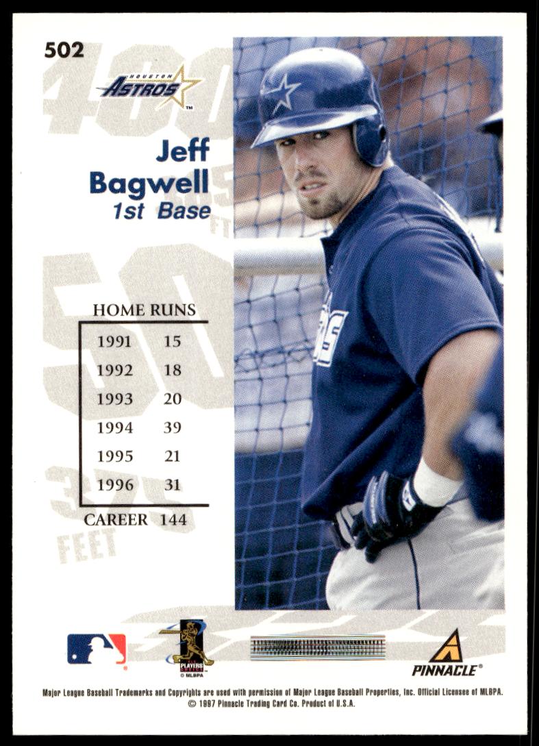 1997 Pinnacle Score Jeff Bagwell #502 (Back)