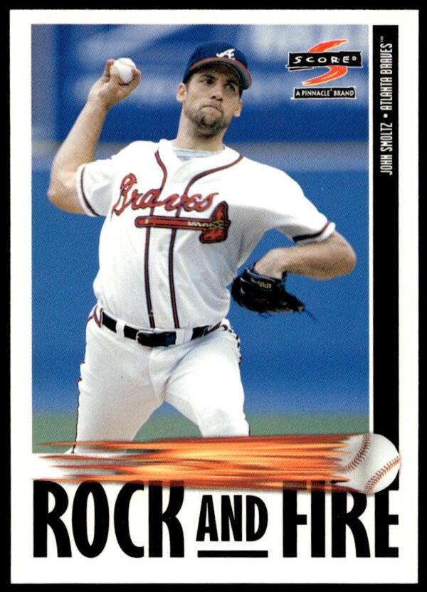 1997 Pinnacle Score John Smoltz #HR521 (Front)