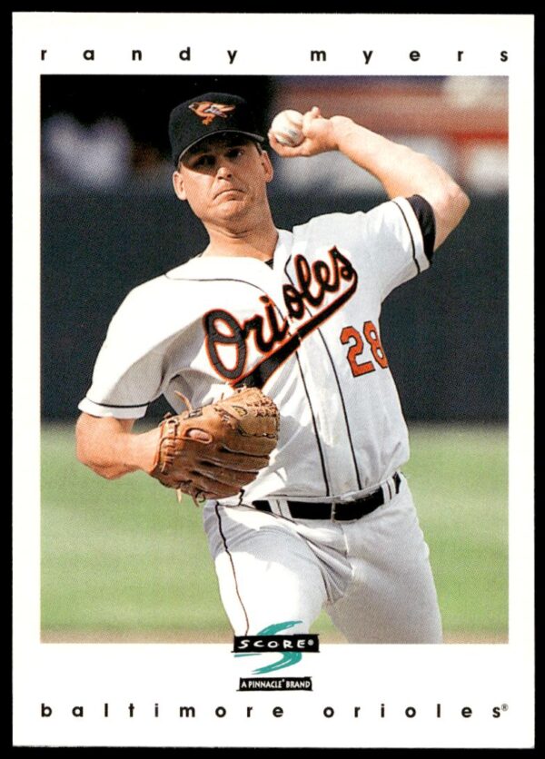 1997 Pinnacle Score Randy Myers #10 (Front)