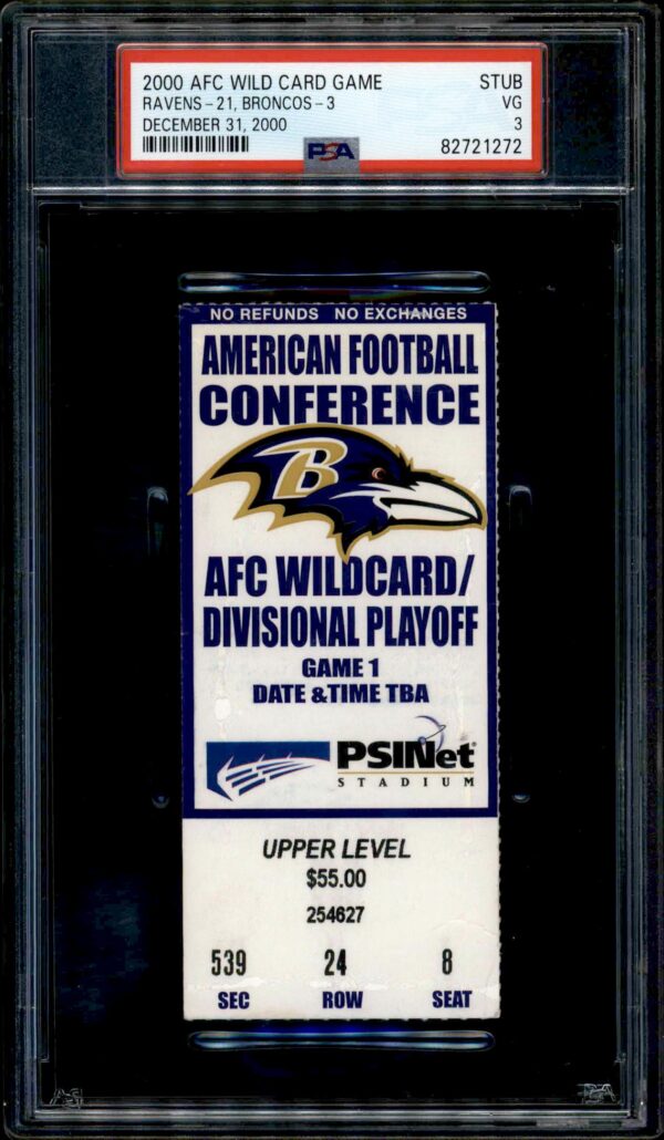 2000 Baltimore Ravens # (PSA 3) (Front)