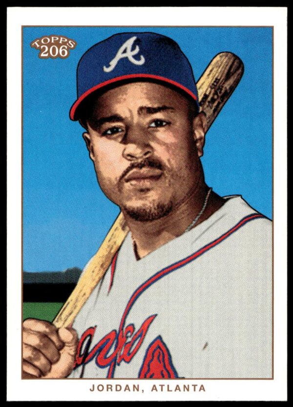 2002 Topps 206 Brian Jordan #17 (Front)