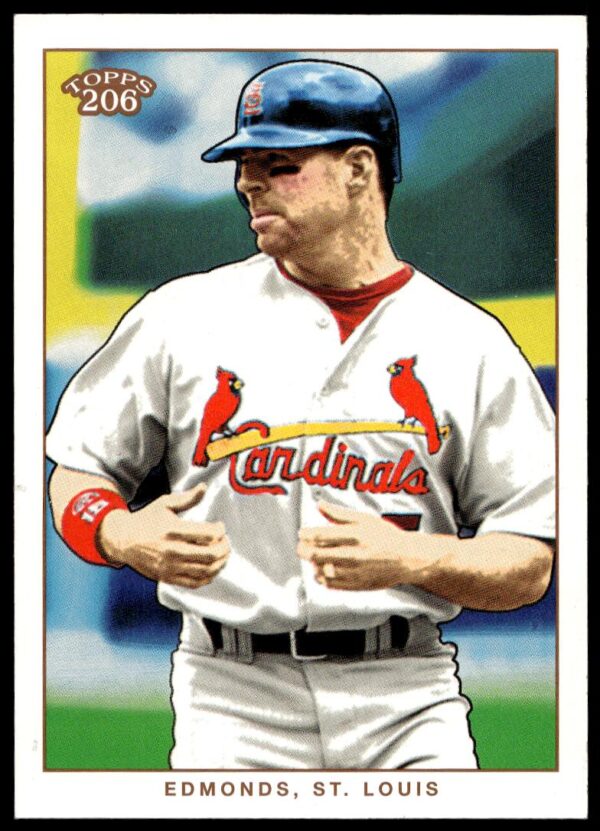 2002 Topps 206 Jim Edmonds #124 (Front)