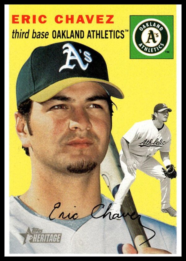 2003 Topps Heritage Eric Chavez #225 (Front)