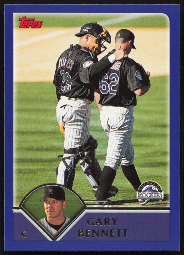 2003 Topps Series 1 Gary Bennett #198 (Front)