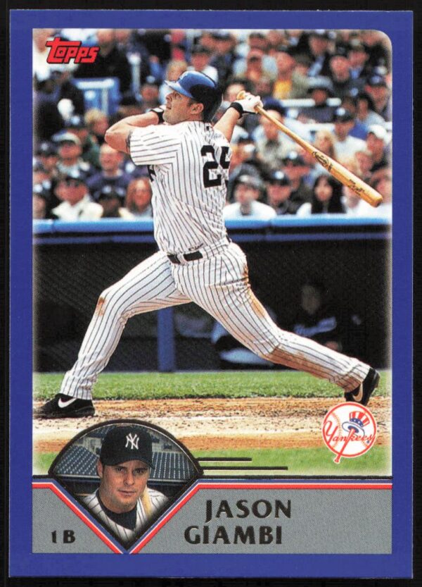 2003 Topps Series 1 Jason Giambi #30 (Front)