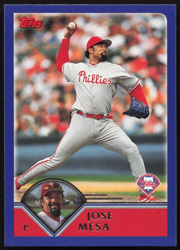 2003 Topps Series 1 Jose Mesa #165 (Front)