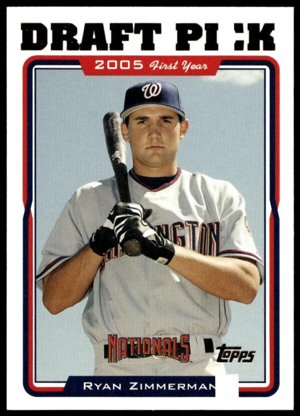 2005 Topps Updates & Highlights Ryan Zimmerman #UH323 (Front)