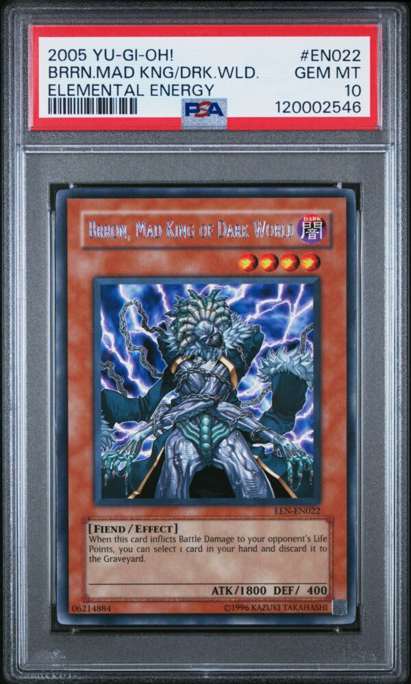 Yu-Gi-Oh! 2005 Brron Mad King Card from Elemental Energy Series.