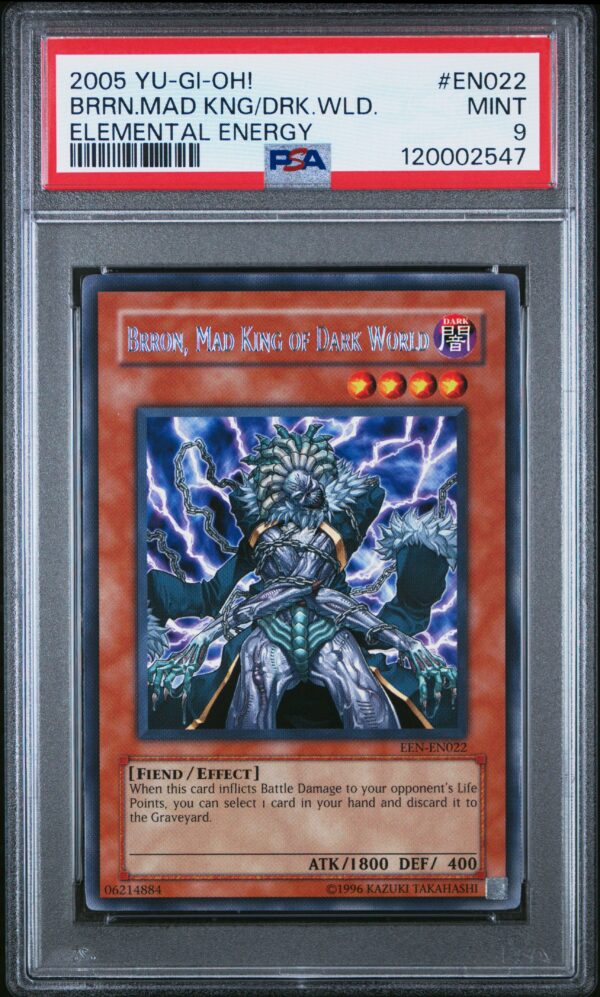 2005 Yu-Gi-Oh! Brron Card, PSA 9, Vibrant Design & Collectible Value