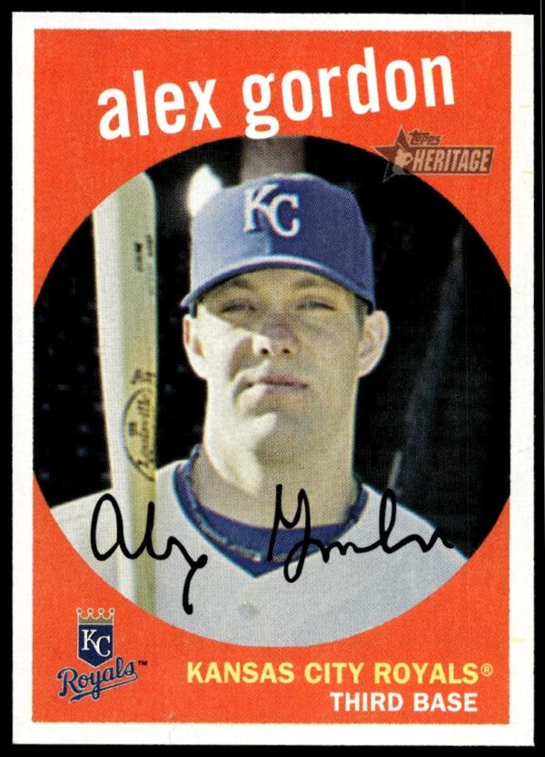 2008 Topps Heritage Alex Gordon #86 (Front)