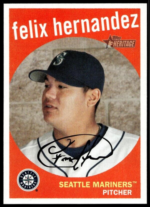 2008 Topps Heritage Felix Hernandez #24 (Front)