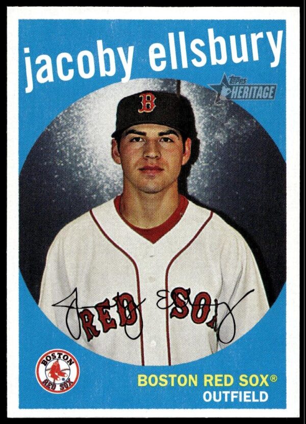 2008 Topps Heritage Jacoby Ellsbury #6 (Front)