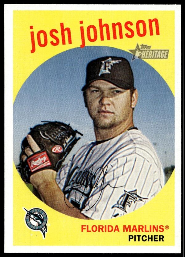 2008 Topps Heritage Josh Johnson #295 (Front)