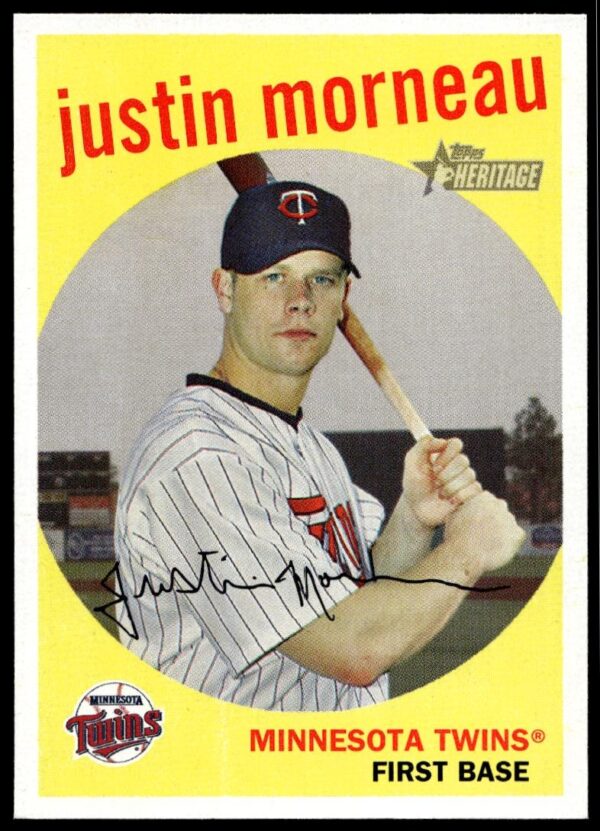 2008 Topps Heritage Justin Morneau #204 (Front)