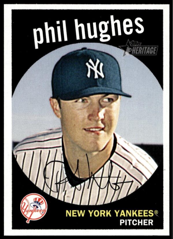 2008 Topps Heritage Phil Hughes #92 (Front)