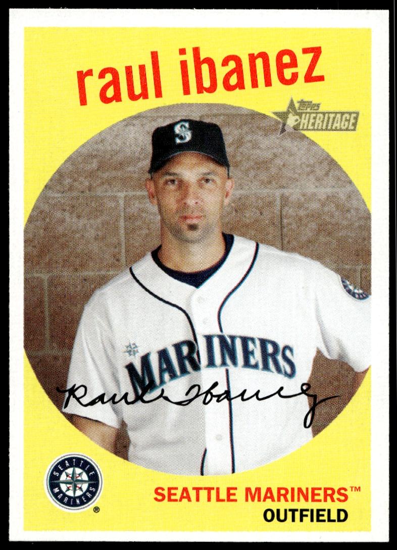 2008 Topps Heritage Raul Ibanez #281 (Front)