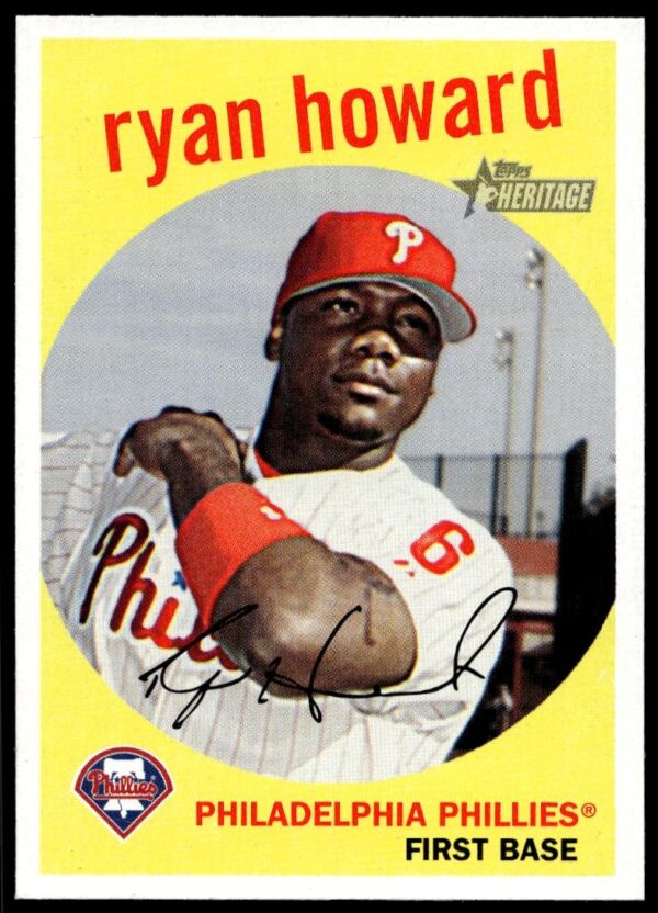 2008 Topps Heritage Ryan Howard #380 (Front)