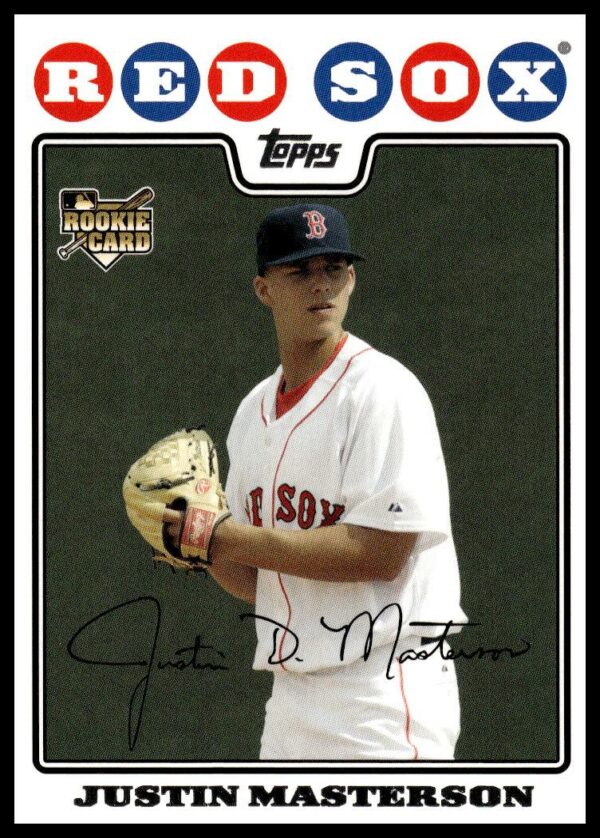 2008 Topps Updates & Highlights Justin Masterson #UH20 (Front)