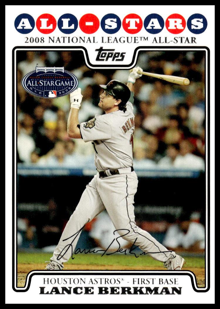 2008 Topps Updates & Highlights Lance Berkman #UH25 (Front)