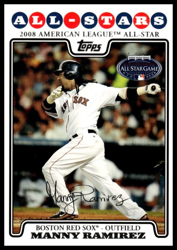 2008 Topps Updates & Highlights Manny Ramirez #UH190 (Front)