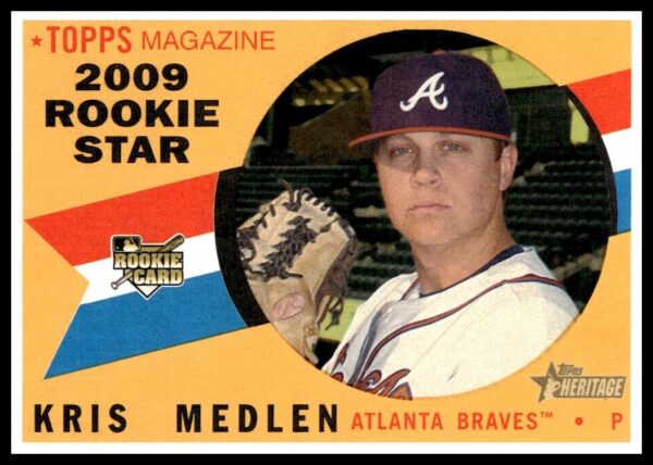 2009 Topps Heritage Kris Medlen #625 (Front)