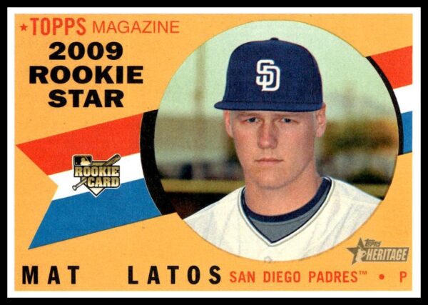 2009 Topps Heritage Mat Latos #502 (Front)