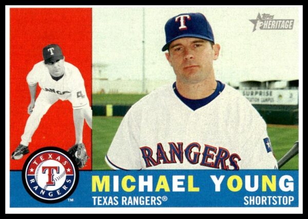 2009 Topps Heritage Michael Young #379 (Front)