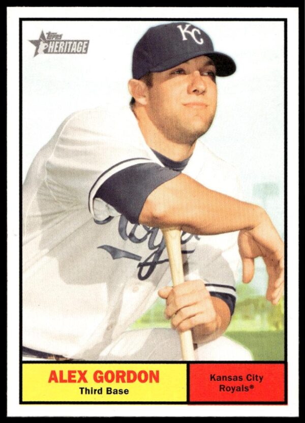 2010 Topps Heritage Alex Gordon #304 (Front)