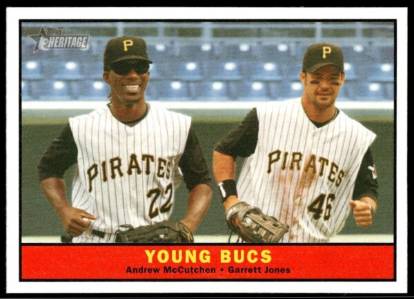 2010 Topps Heritage Andrew McCutchen / Garrett Jones #250 (Front)