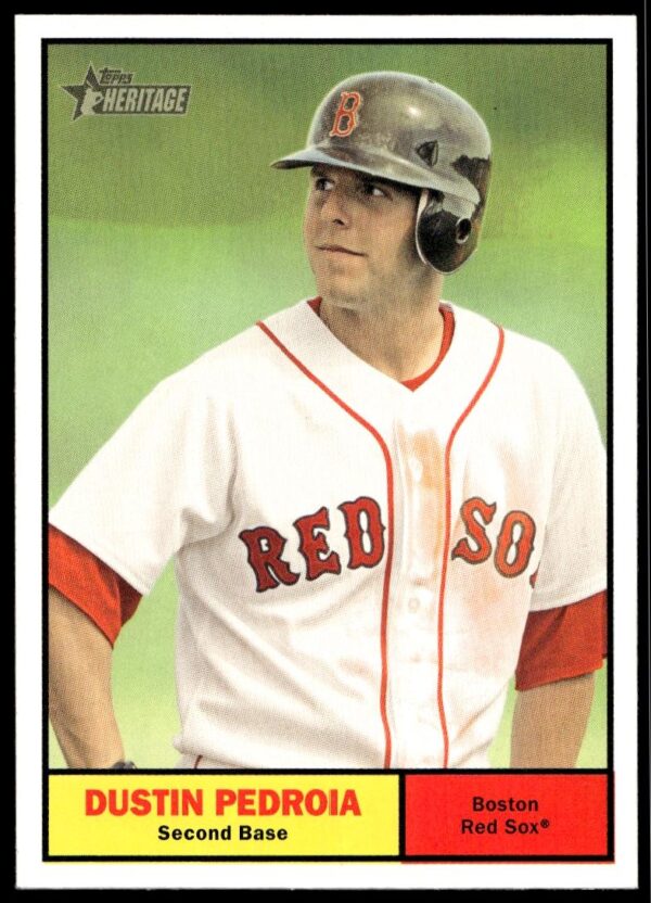 2010 Topps Heritage Dustin Pedroia #421 (Front)
