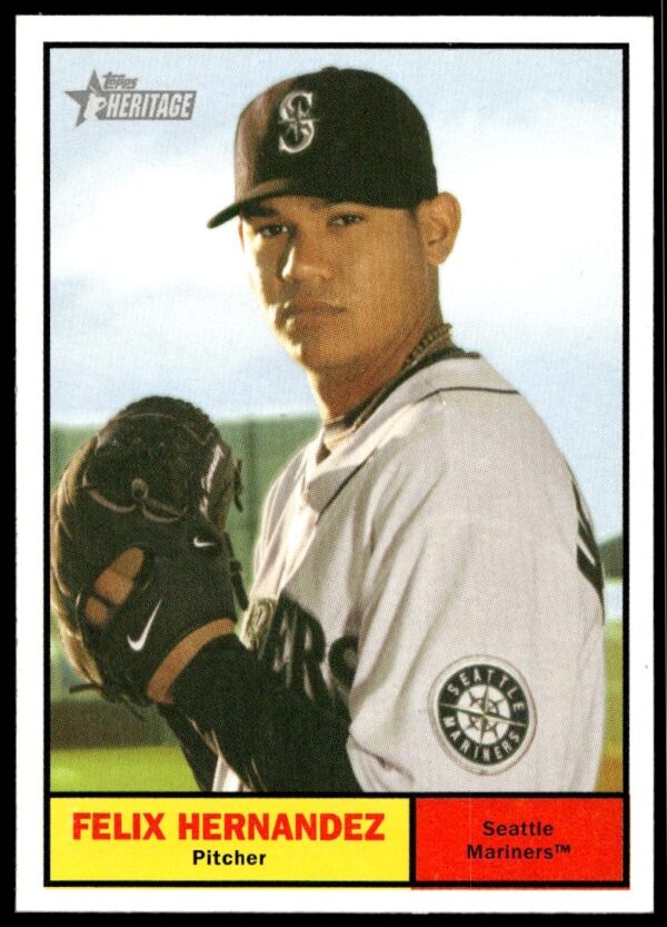 2010 Topps Heritage Felix Hernandez #293 (Front)
