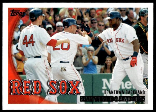 2010 Topps Series 1 Kevin Youkilis / David Ortiz #302 (Front)