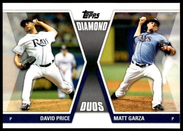 2011 Topps Series 1 David Price / Matt Garza Diamond Duos #DD-PG (Front)