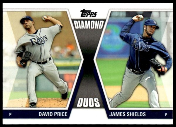 2011 Topps Series 2 David Price / James Shields Diamond Duos #DD-21 (Front)