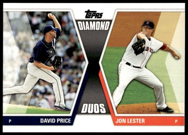 2011 Topps Series 2 David Price / Jon Lester Diamond Duos #DD-21 (Front)