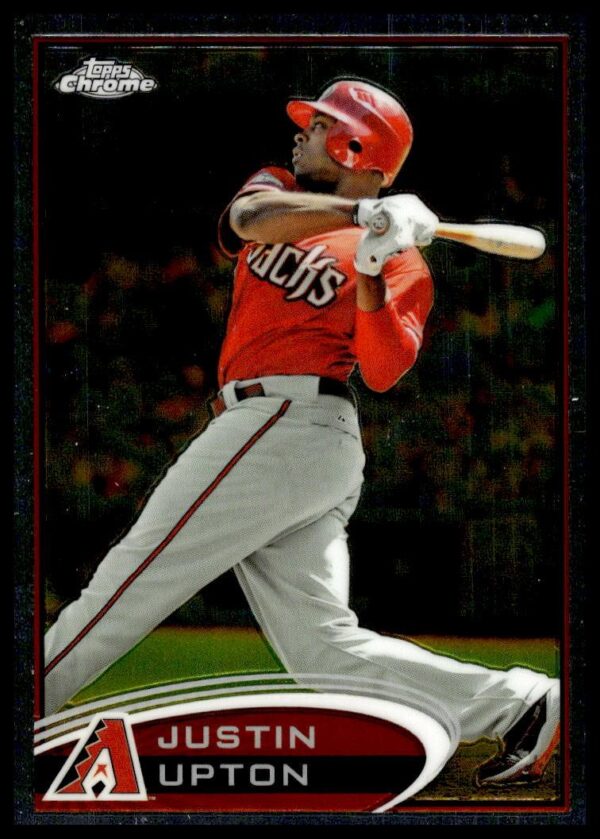 2012 Topps Chrome Justin Upton #10 (Front)