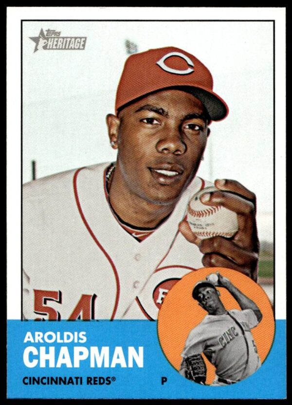 2012 Topps Heritage Aroldis Chapman #225 (Front)