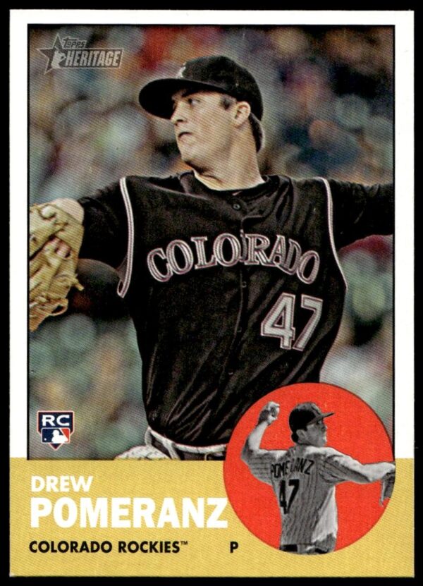 2012 Topps Heritage Drew Pomeranz #389 (Front)