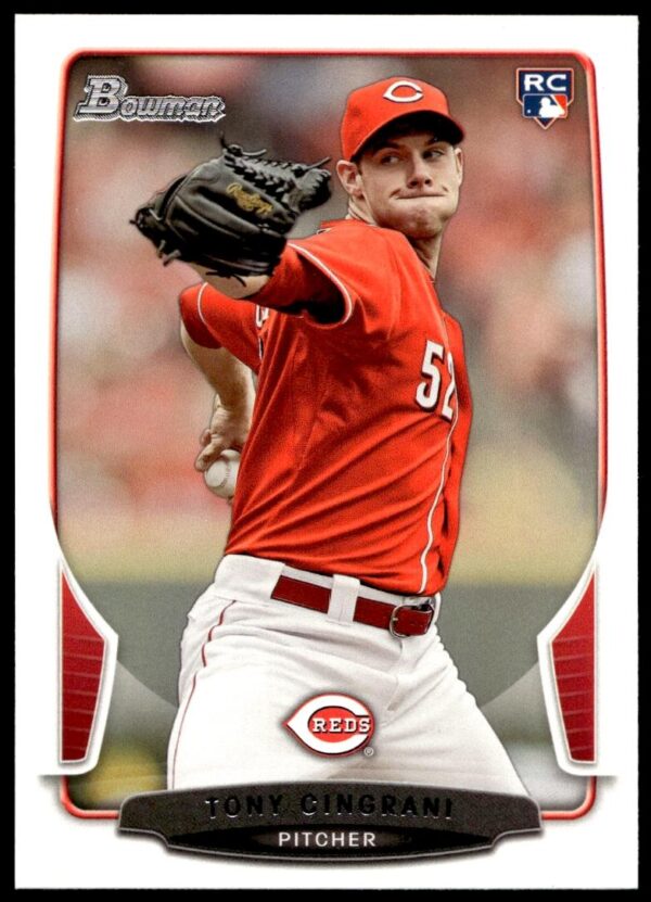 2013 Bowman Draft Picks & Prospects Tony Cingrani #25 (Front)