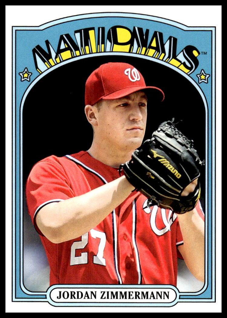 2013 Topps Archives Jordan Zimmermann #23 (Front)