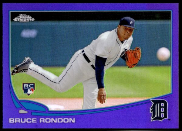 2013 Topps Chrome Bruce Rondon Purple Prism Refractor #85 (Front)