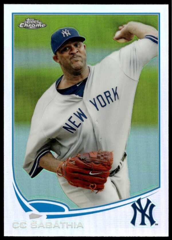 2013 Topps Chrome CC Sabathia Refractor #174 (Front)