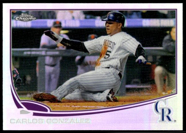 2013 Topps Chrome Carlos Gonzalez Refractor #131 (Front)