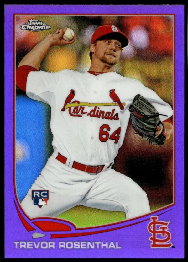 2013 Topps Chrome Trevor Rosenthal Purple Prism Refractor #73 (Front)