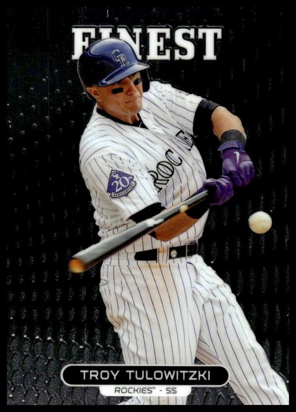 2013 Topps Finest Troy Tulowitzki #35 (Front)