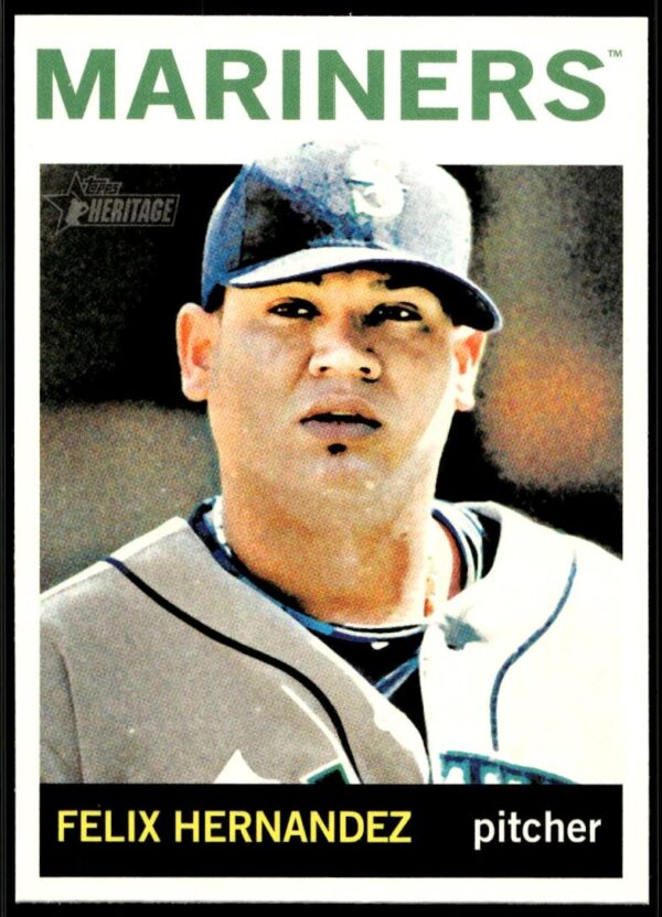2013 Topps Heritage Felix Hernandez #447 (Front)