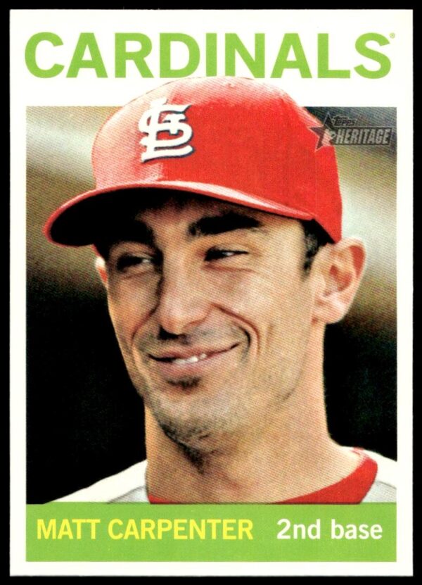 2013 Topps Heritage High Number Matt Carpenter #H563 (Front)