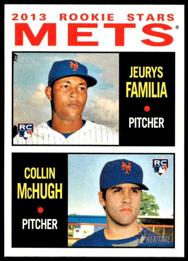 2013 Topps Heritage Jeurys Familia / Collin McHugh #398 (Front)